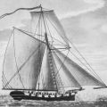 A revenue cutter pursuing the runners