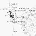 Fairlight station in the 1873 Ordnance Survey map